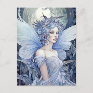 Blue Fairy Fantasy Art Postcard
