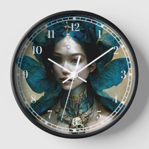 Blue Fairy Fantasy Clock