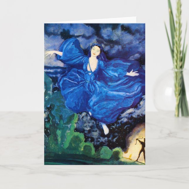 Blue Fairy Greeting Card (Front)