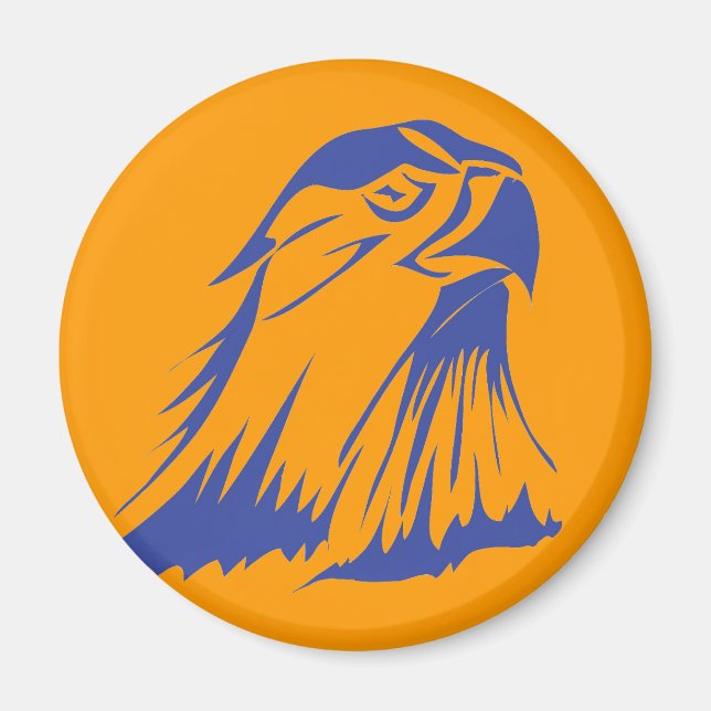 Blue Falcon Button Magnet (Front)