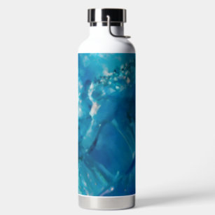 Blue Fall Crystal Water Bottle