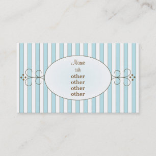 Blue Fancy Cake Business Card