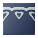 Blue Fantasy Forest Mural Woodland Border Scroll Tile<br><div class="desc">This scroll border tile is a perfect match for the woodland tiles with animals in this Collection. Use as a border around your tiles or as an attractive accent. In timeless blue and white, reminiscent of Delft, Blue Willow and Dedham antique pottery. The floral and foliage design also brings William...</div>