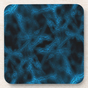 Blue fantasy pattern coaster