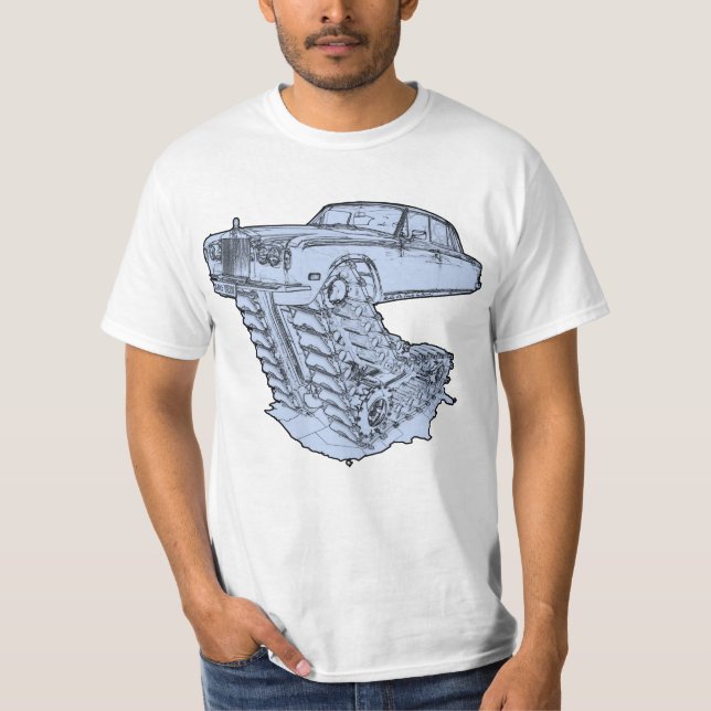 Blue Fantasy Rolls Royce T-Shirt (Front)