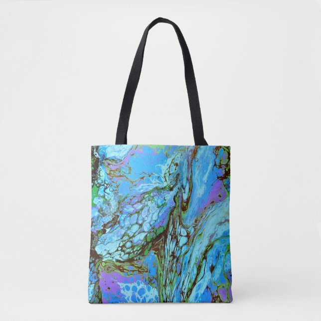 Blue Fantasy Tote Bag (Front)