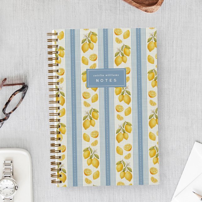 Blue | Farmers Market Lemon Personalized Notebook (Creator Uploaded)