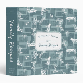 Blue Farmhouse Country Recipe Binder