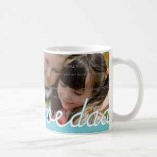 Blue Father's Day Personalized Mugs with Photo