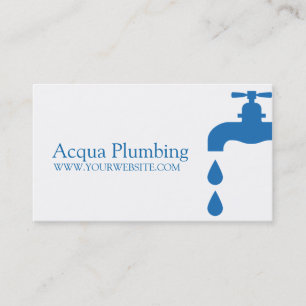 Blue Faucet Plumbing Company Carte de visite