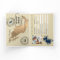 Blue Faux Gold Foil Cancun Mexico Wedding Passport