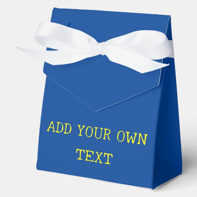 Blue  favor box (Front)