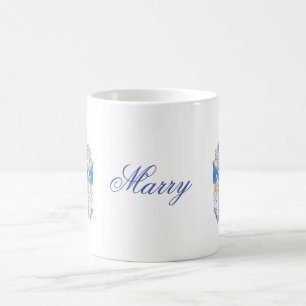 Blue Feather Coffee Mug