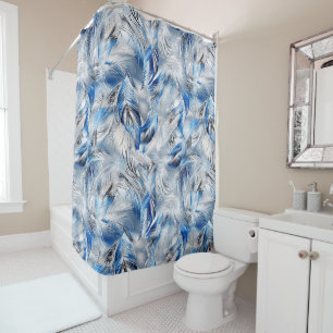 Blue Feather Elegant Modern and Stylish