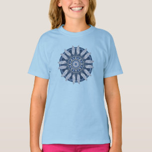Blue Feather Mandala T-Shirt