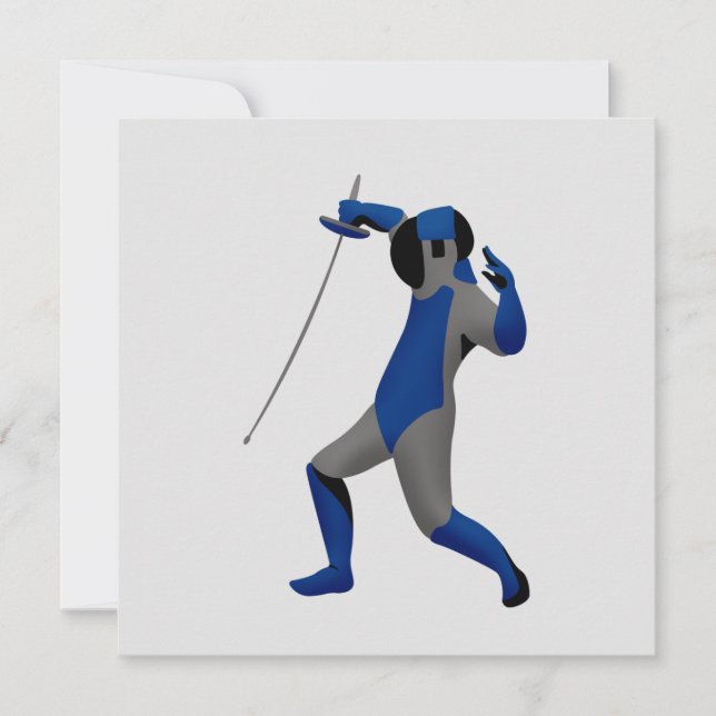 Blue Fencer Card (Front)