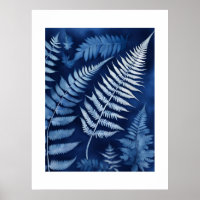 Blue Fern Cyanotype
