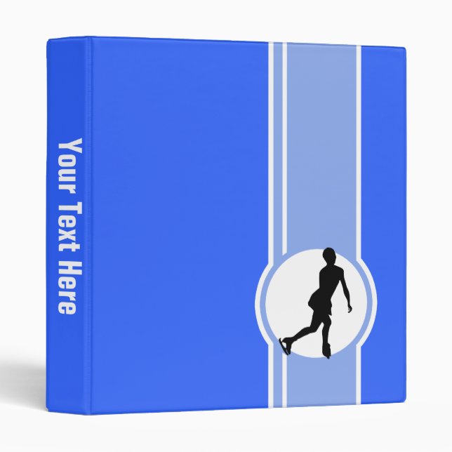 Blue Figure Skating Binder (Front/Spine)