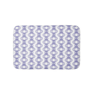 Blue Finial Pattern Bath Mat