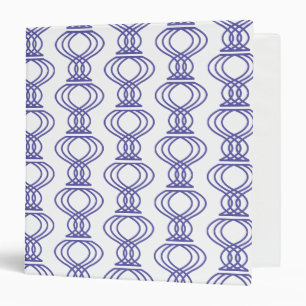 Blue Finial Pattern Binder