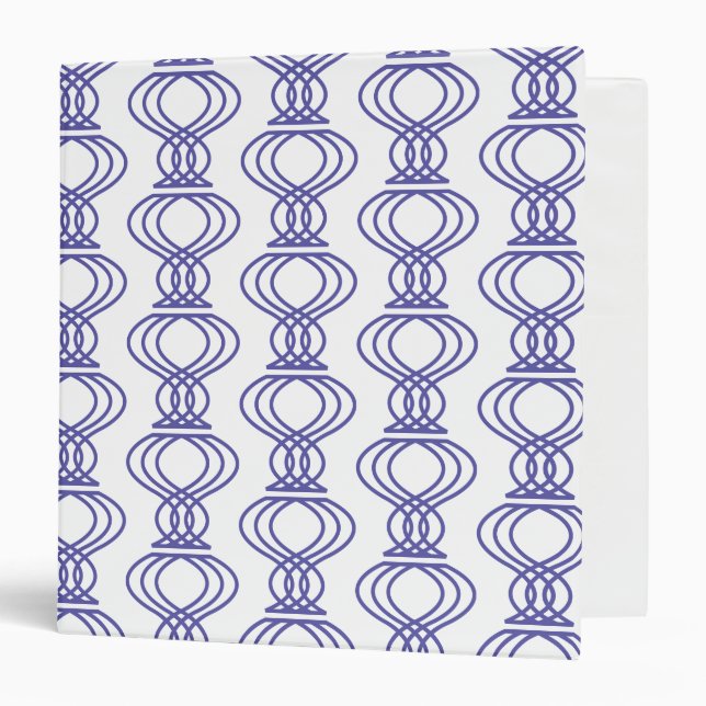 Blue Finial Pattern Binder (Front/Inside)