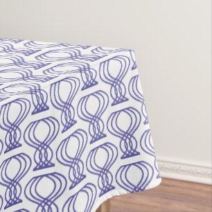 Blue Finial Pattern Tablecloth
