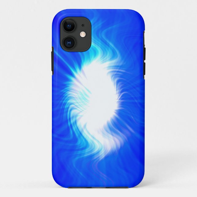 Blue Fire Abstract Art Background Case-Mate iPhone Case (Back)