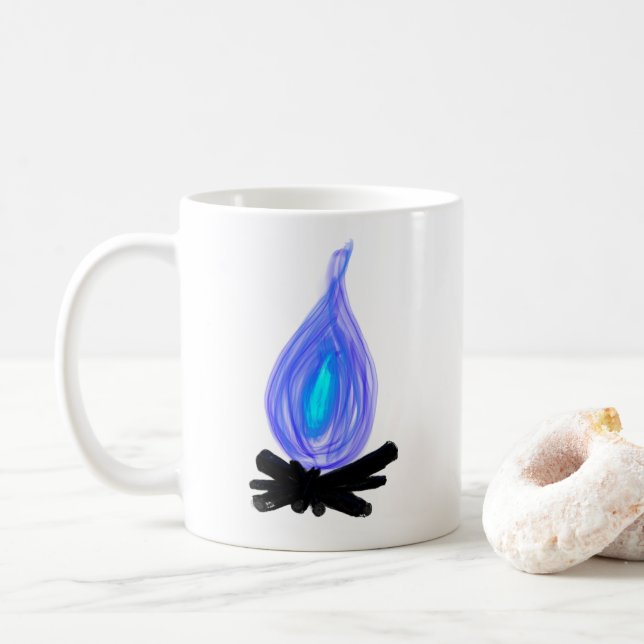 Blue Fire Cup (With Donut)