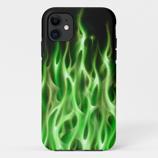 Blue Fire Flame design airbrush car custom cool ho Case-Mate iPhone Case (Back)
