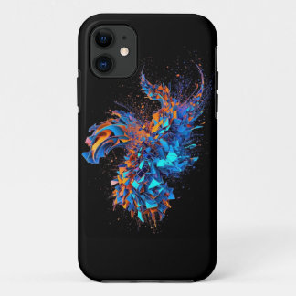 Blue Fire Mosaic Mobile Case
