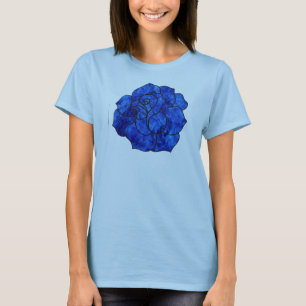 Blue Fire Rose Tank Top