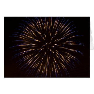 Blue Fireworks Burst