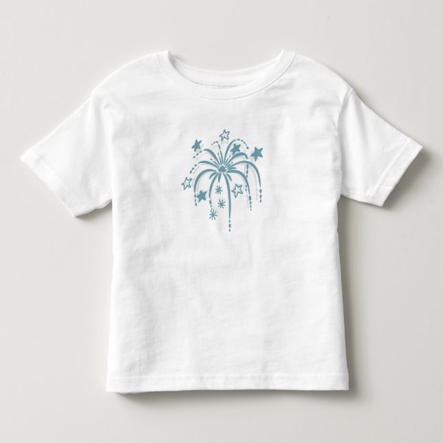Blue Fireworks Patriotic 4th of July Shirts (Front)