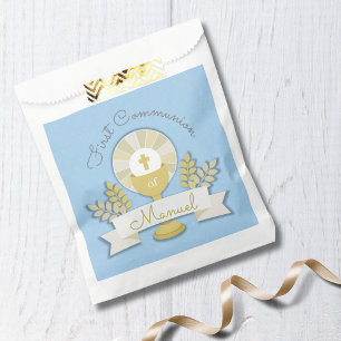Blue First Holy communion Favour Bag