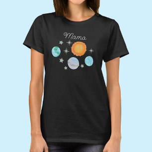 Blue First Trip Around The Sun Mama 1st birthday T-Shirt