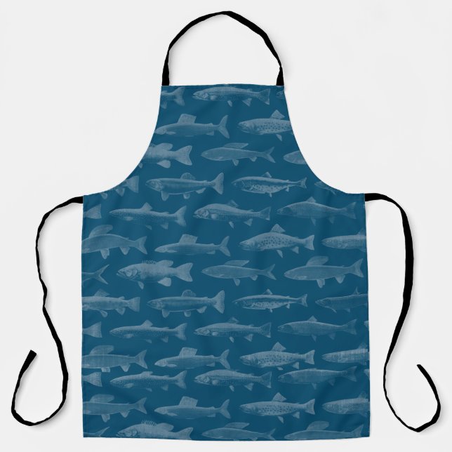 Blue Fish Apron (Front)