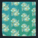 Blue Fish Bandana<br><div class="desc">Blue Fish Bandana by ArtMuvz Illustration.  Matching Blue Fish apparel,  fishing t-shirts,  fisherman gifts.</div>