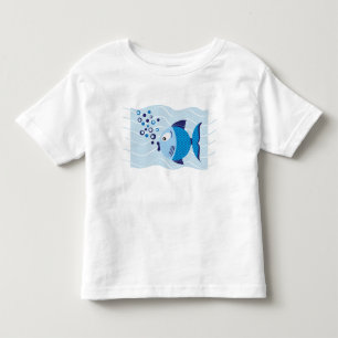Blue Fish Composition Light kids T-shirt