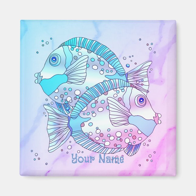 Blue Fish  Magnet (Front)