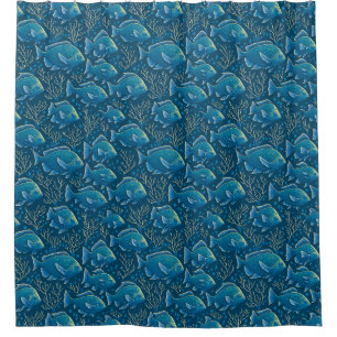 Blue Fish Pattern