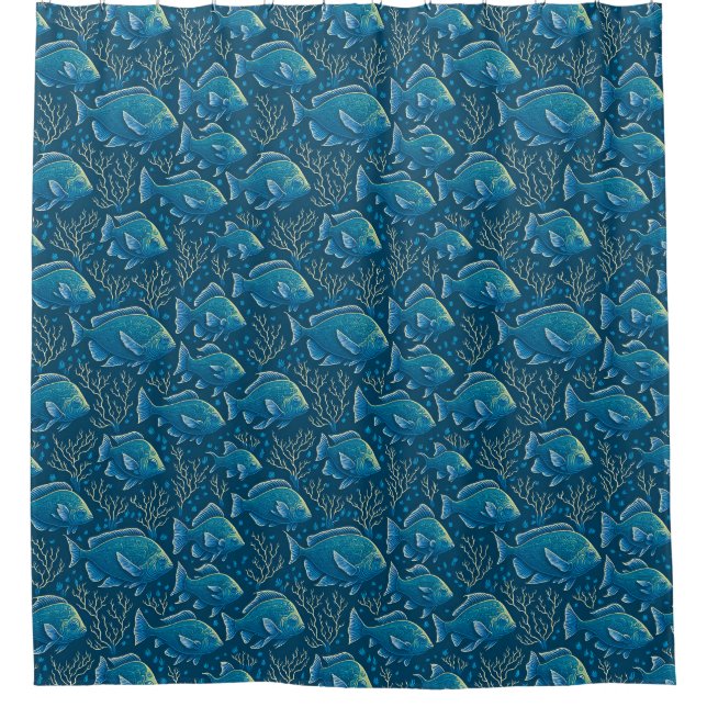 Blue Fish Pattern (Front)