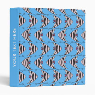 Blue fish pattern binder