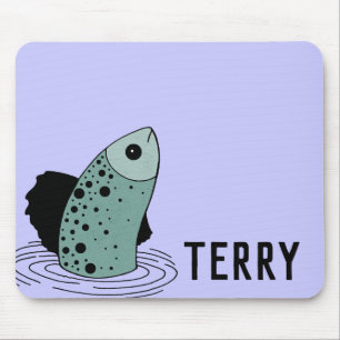 Blue Fish Personalized Mousepad