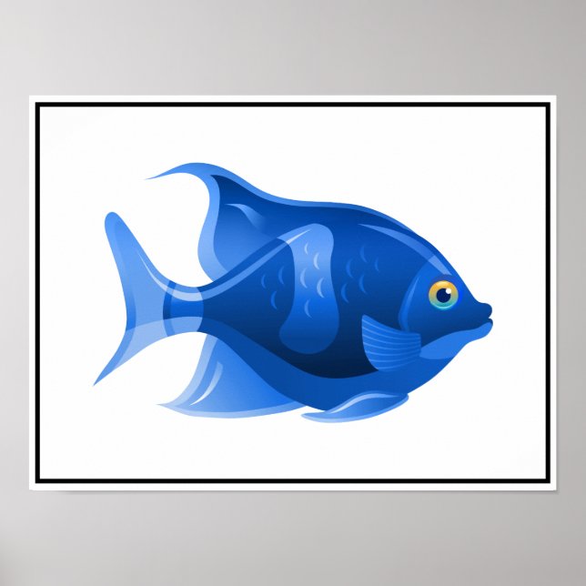 Blue Fish Poster (Front)