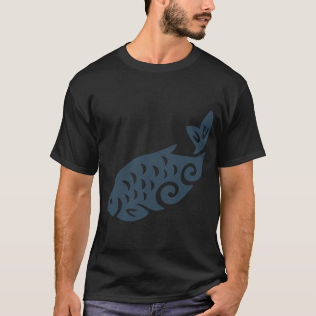 blue fish T-Shirt (Front)