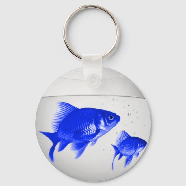Blue Fishies Keychain (Front)