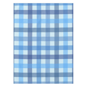 Blue Five-Colour Gingham Pattern Tablecloth