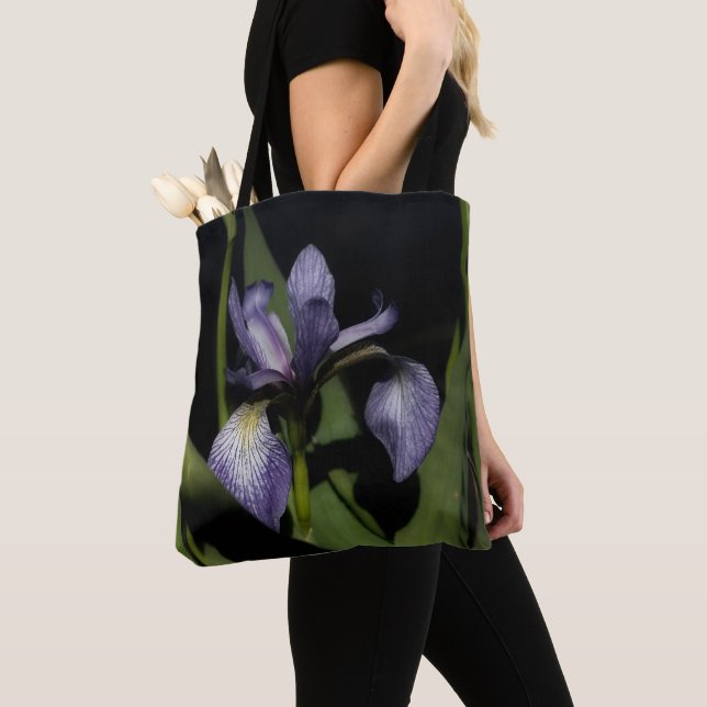 Blue Flag Iris Flower  Tote Bag (Close Up)