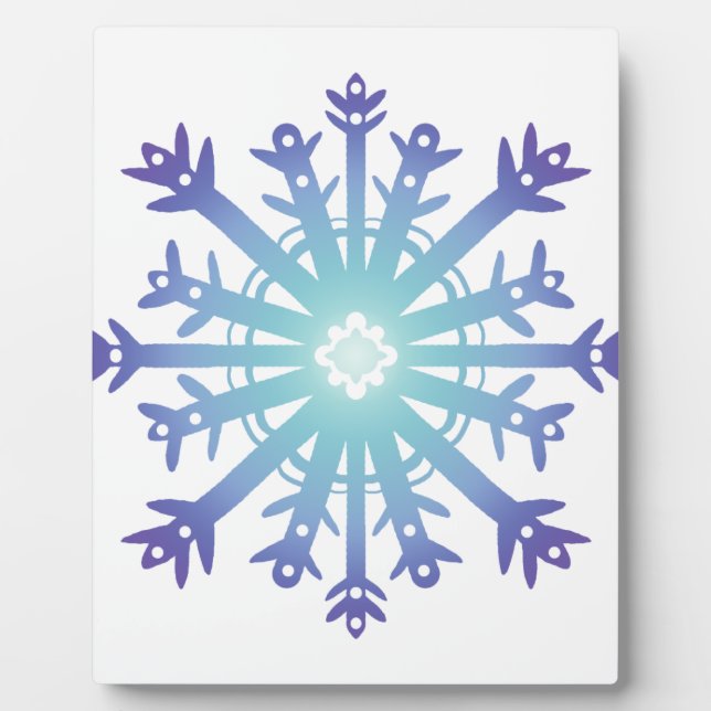 Blue Flake II Plaque (Front)