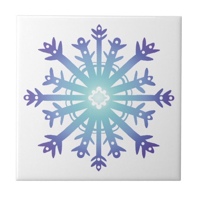 Blue Flake II Tile (Front)